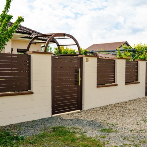 Alu Zaun - RAL 8017